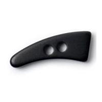 Crendon Flat 'Tooth' Shape Toggle Buttons Black