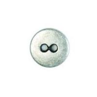 Crendon Simple Round Metal Buttons Silver