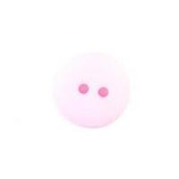 crendon plain round 2 hole buttons 15mm pink