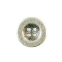 crendon round 4 hole metal buttons 18mm silver