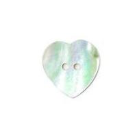 Crendon Heart Shape Shell Buttons 18mm Mother of Pearl