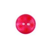 crendon daisy print round buttons red