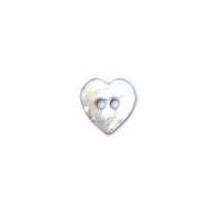 crendon heart shape natural shell buttons light pink