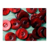 crendon round chunky rim pearlised buttons red