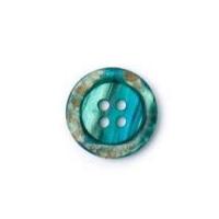 crendon round 4 hole textured buttons 18mm blue turquoise