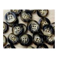 Crendon Round 4 Hole Swirl Wood Effect Buttons