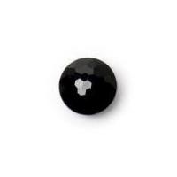 crendon round faceted shank buttons black