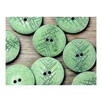 crendon round scratched texture design buttons leaf green