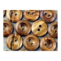 crendon round 2 hole chunky wood buttons