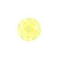 crendon round floral rim buttons 14mm yellow