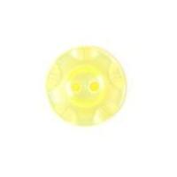 Crendon Round Floral Rim Buttons 16mm Yellow