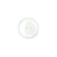 crendon round fluted edge buttons white