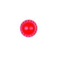 Crendon Round Fluted Edge Buttons Red