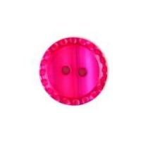 crendon round fluted edge buttons dark pink