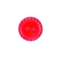 Crendon Round Fluted Edge Buttons Red