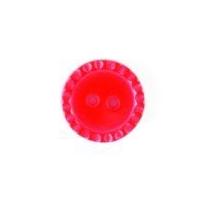 Crendon Round Fluted Edge Buttons Red