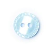 Crendon Round Fluted Edge Buttons Light Blue