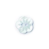 Crendon Pretty Carved Flower Buttons 13mm Light Green