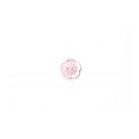 crendon pretty carved flower buttons 18mm pale pink