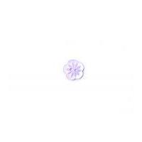 Crendon Pretty Carved Flower Buttons 18mm Lilac