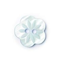 Crendon Pretty Carved Flower Buttons 18mm Mint Green