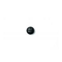 Crendon Imitation Leather Buttons 15mm Black