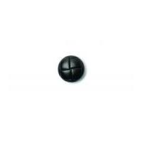 Crendon Imitation Leather Buttons 23mm Black