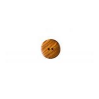 Crendon Smooth Round Natural Wood Buttons 23mm Brown