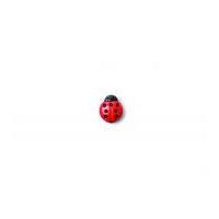 Crendon Novelty Ladybird Shank Buttons 15mm Red/Black
