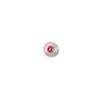 Crendon Round Pearlescent Rim Buttons 18mm Red/Pearl