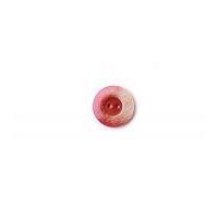 Crendon Round Pearlescent Rim Buttons 23mm Red/Pearl