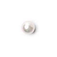 Crendon Round Ball Pearl Buttons White