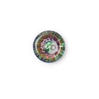 Crendon Round Diamante Effect Buttons 13mm Multicoloured