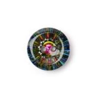 Crendon Round Diamante Effect Buttons 18mm Multicoloured