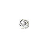 Crendon Celtic Knot Design Metal Buttons 28mm Silver