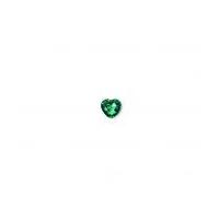 crendon 2 hole plastic crystal heart buttons 12mm green