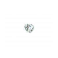 Crendon 2 Hole Plastic Crystal Heart Buttons 20mm Clear