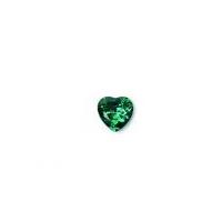 crendon 2 hole plastic crystal heart buttons 20mm green