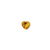 crendon 2 hole plastic crystal heart buttons 20mm gold