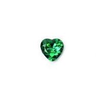 Crendon 2 Hole Plastic Crystal Heart Buttons 28mm Green