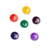 Crendon Tiny 2 Hole Round Buttons 6mm Bright Assortment