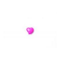 Crendon Curvy Heart Shank Buttons 15mm Strong Pink