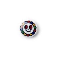 Crendon Novelty Buttons Multi on White