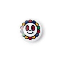 Crendon Novelty Buttons Multi on White