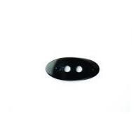 crendon oval 2 hole marble buttons 50mm dark grey