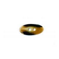 crendon oval 2 hole marble buttons 50mm cream brown