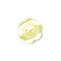 Crendon 2 Hole Flower Shape Buttons 15mm Yellow