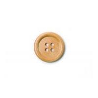 Crendon Rimmed Large Natural Wood Buttons 38mm Beige