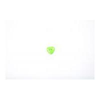 crendon polka dot print heart buttons 15mm greenwhite