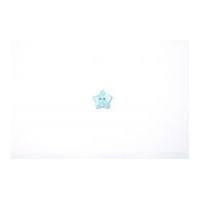 Crendon Polka Dot Print Star Buttons 18mm Blue/White